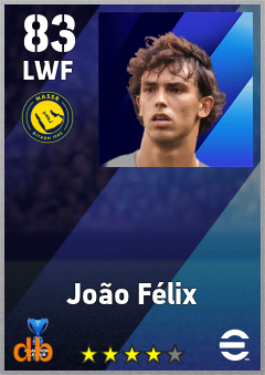João Félix — LWF, OVR 83, MAX 83