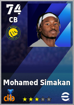 Mohamed Simakan — CB, OVR 74, MAX 74