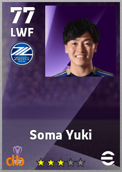 Soma Yuki — LWF, OVR 77, MAX 77