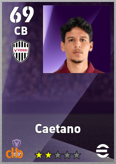 Caetano eFootball player card