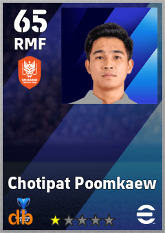 Chotipat Poomkaew — RMF, OVR 65, MAX 65