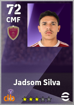Jadsom Silva — CMF, OVR 72, MAX 72