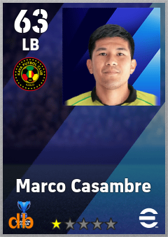Marco Casambre — LB, OVR 63, MAX 63