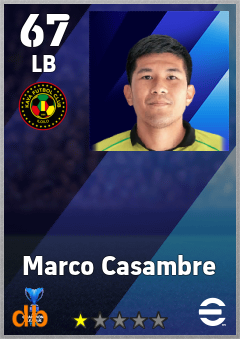 Marco Casambre — LB, OVR 67, MAX 67