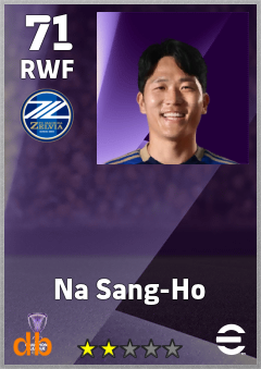 Na Sang-Ho — RWF, OVR 71, MAX 71