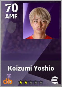 Koizumi Yoshio — AMF, OVR 70, MAX 70