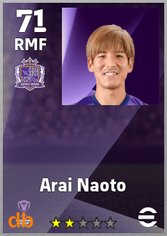 Arai Naoto eFootball player card