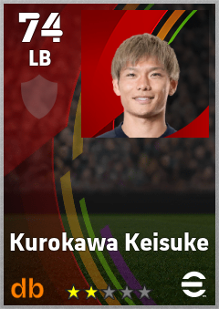 Kurokawa Keisuke — LB, OVR 74, MAX 74