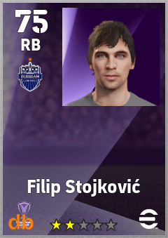 Filip Stojković — RB, OVR 75, MAX 75