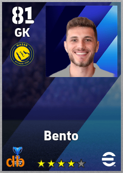 Bento — GK, OVR 81, MAX 81