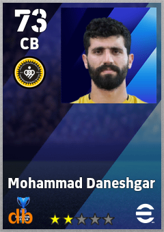 Mohammad Daneshgar — CB, OVR 73, MAX 73