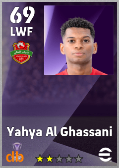 Yahya Al Ghassani — LWF, OVR 69, MAX 69
