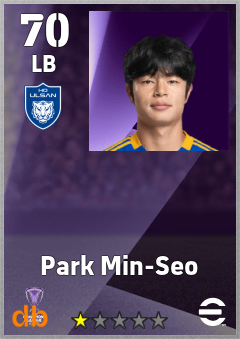 Park Min-Seo — LB, OVR 70, MAX 70