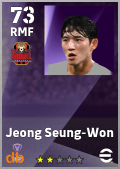 Jeong Seung-Won — RMF, OVR 73, MAX 73