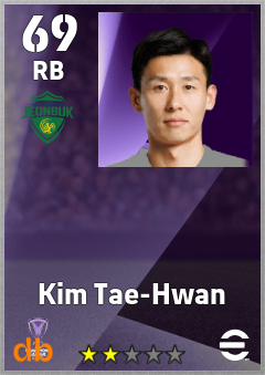 Kim Tae-Hwan — RB, OVR 69, MAX 69