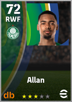 Allan — RWF, OVR 72, MAX 72