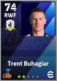 Trent Buhagiar — RWF, OVR 74, MAX 74