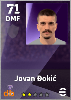 Jovan Đokić — DMF, OVR 71, MAX 71