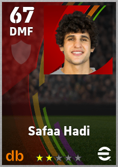 Safaa Hadi — DMF, OVR 67, MAX 67