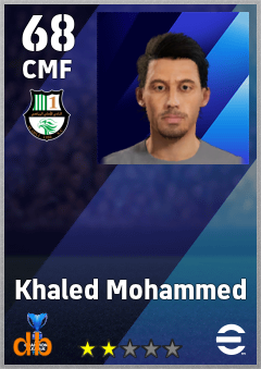 Khaled Mohammed — CMF, OVR 68, MAX 68