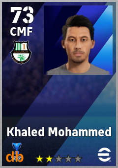 Khaled Mohammed — CMF, OVR 73, MAX 73