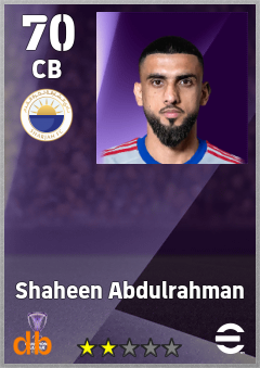 Shaheen Abdulrahman eFootball player card
