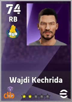 Wajdi Kechrida — RB, OVR 74, MAX 74
