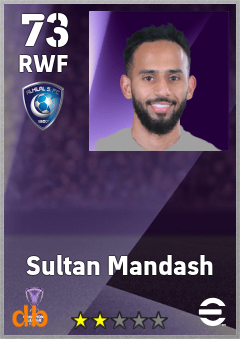 Sultan Mandash — RWF, OVR 73, MAX 73