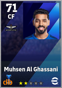 Muhsen Al Ghassani — CF, OVR 71, MAX 71