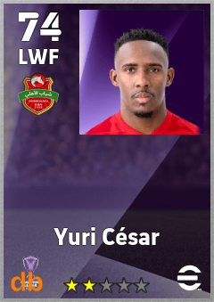 Yuri César — LWF, OVR 74, MAX 74