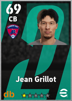 Jean Grillot — CB, OVR 69, MAX 69