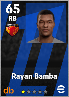 Rayan Bamba — RB, OVR 65, MAX 65