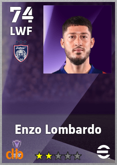 Enzo Lombardo — LWF, OVR 74, MAX 74