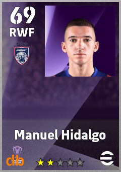 Manuel Hidalgo — RWF, OVR 69, MAX 69