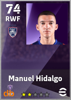 Manuel Hidalgo — RWF, OVR 74, MAX 74