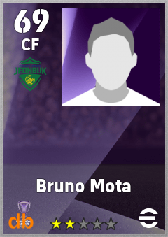 Bruno Mota — CF, OVR 69, MAX 69
