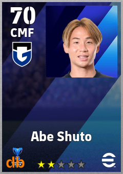Abe Shuto eFootball player card
