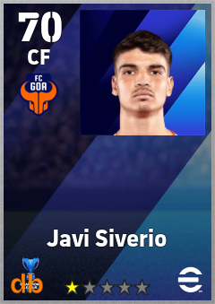 Javi Siverio — CF, OVR 70, MAX 70