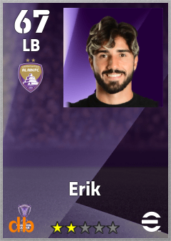 Erik — LB, OVR 67, MAX 67