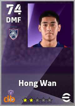 Hong Wan — DMF, OVR 74, MAX 74