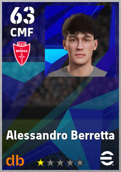 Alessandro Berretta — CMF, OVR 63, MAX 63