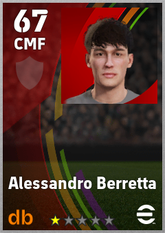 Alessandro Berretta — CMF, OVR 67, MAX 67