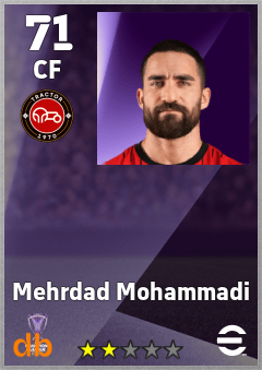 Mehrdad Mohammadi — CF, OVR 71, MAX 71