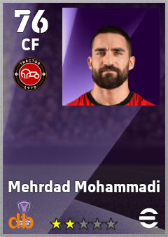 Mehrdad Mohammadi — CF, OVR 76, MAX 76