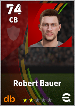 Robert Bauer — CB, OVR 74, MAX 74