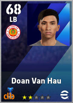 Doan Van Hau — LB, OVR 68, MAX 68