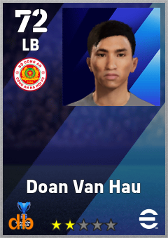 Doan Van Hau — LB, OVR 72, MAX 72