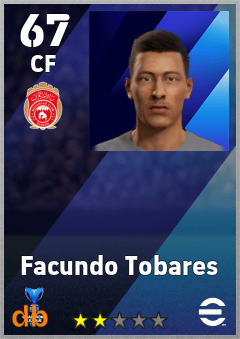 Facundo Tobares — CF, OVR 67, MAX 67