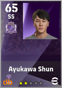 Ayukawa Shun — SS, OVR 65, MAX 65