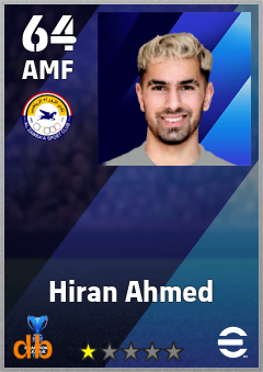 Hiran Ahmed — AMF, OVR 64, MAX 64